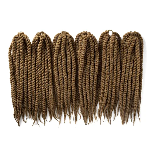 Miniatura 7 de OneDor 6 paquetes de extensiones de cabello trenzado de ganchillo de 18 pulgadas, trenzas de ganchillo senegalesas Mambo para trenzar el cabello