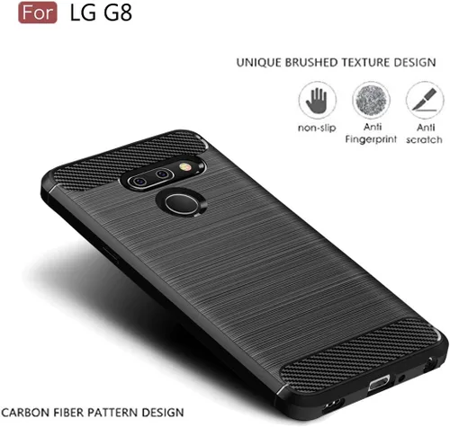 Miniatura 3 de Funda LG G8 ThinQ - TPU absorción de impactos - Biseles elevados - Negro