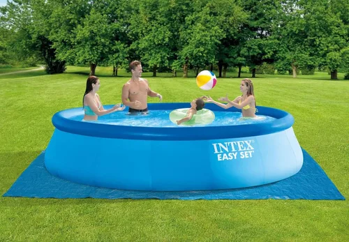Miniatura 2 de INTEX 26175EH Juego de piscina inflable Easy Set: 18 pies x 48 pulgadas – Incluye bomba de filtro de cartucho de 1500 GPH – Escalera removible