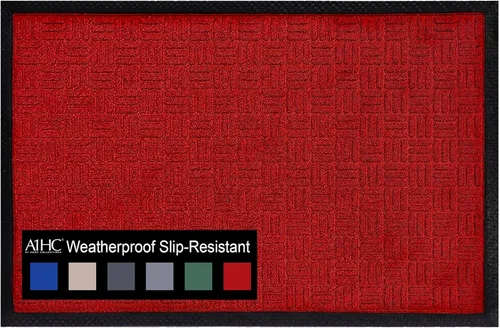 Miniatura 18 de A1HC - Tapete para interiores y exteriores, tapete antideslizante para puerta delantera, entrada, patio, garaje y oficina, tapete de bienvenida