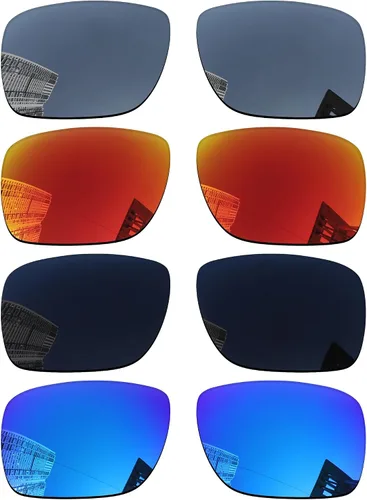 Acefrog 4 pares de lentes polarizados de repuesto para Oakley Holbrook Metal OO4123 2.165 in, ajuste perfecto, antiarañazos, inastillables, paquete