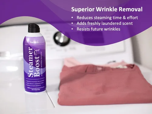 Miniatura 3 de Faultless Steamer Boost (2 unidades) – Spray removedor de arrugas para ropa – Vaporizador de tela para reducir el tiempo y el esfuerzo de vapor