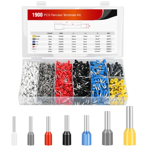 Miniatura 21 de Nilight 200 PCS Conectores de Empalme Termorretráctiles - Conectores de Cable Impermeables - Terminales Eléctricos de Grado Marino Automotriz - Kit