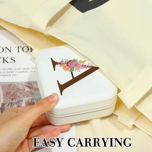 Miniatura 8 de Parima Joyero pequeño organizador de joyas de viaje, mini joyero de viaje, soporte de joyería de viaje, artículos esenciales de viaje, regalos