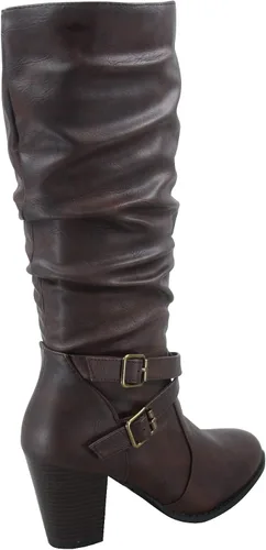 Miniatura 3 de Forever Link FZ-Safety-52 - Botas de tacón grueso con cremallera completa para mujer