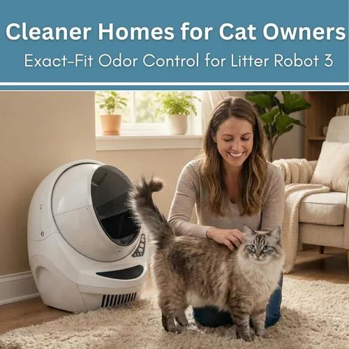 Miniatura 5 de Fresh Headquarters Robot de arena activado, 3 filtros de carbón, filtro de repuesto de carbón activado, accesorios de robot de arena precortados