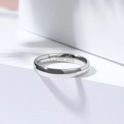 Miniatura 70 de King Will Alianza de boda de acero inoxidable 316L para hombres y mujeres, anillo de boda de 0.31 a 0.315 pulgadas de ancho, chapado en negro
