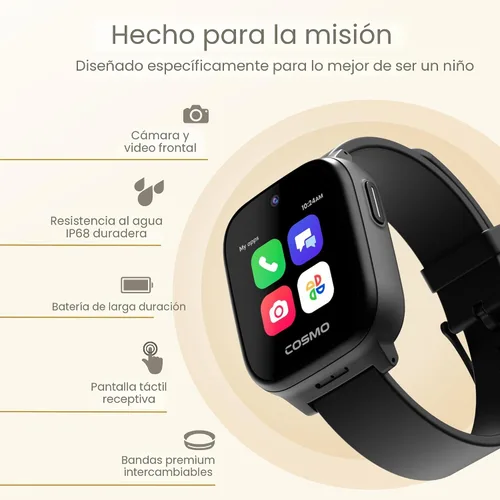 Miniatura 7 de JrTrack 5 Kids Smart Watch de Cosmo El mejor reloj de teléfono seguro para niños Seguimiento GPS de precisión en tiempo real Llamadas