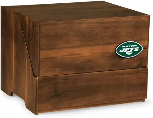 Miniatura 6 de PICNIC TIME NFL Madison Acacia - Juego de herramientas de barra de mesa, kit de camarero con soporte, juego de accesorios de bar