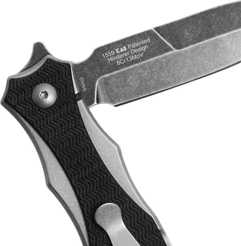 Miniatura 7 de Kershaw Decimus A/O Frame Lock Cuchillo Negro GFN (3.25" Blackwash) 1559