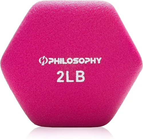 Miniatura 3 de Philosophy Gym Juego de 2 mancuernas de neopreno con forma hexagonal