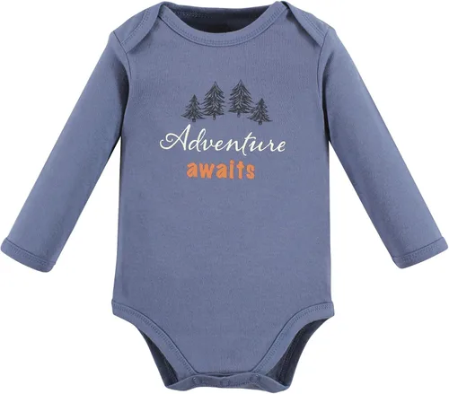 Miniatura 6 de Touched by Nature Body unisex de algodón orgánico de manga larga para bebé, Niño Bosque