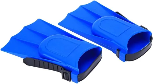 Miniatura 9 de Keenso Aletas de natación para niños, 1 par de aletas cortas de buceo para niños, aletas de entrenamiento de natación de PVC, aletas ligeras de buceo