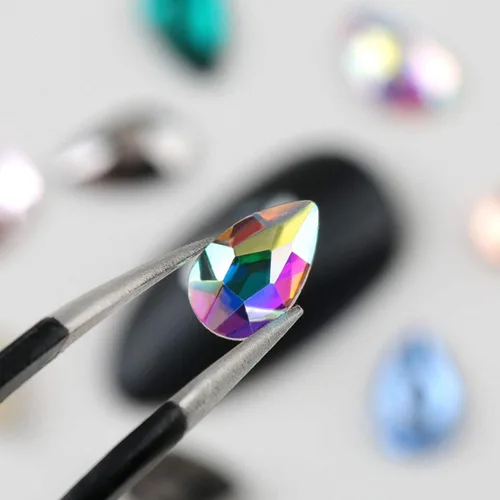 Miniatura 3 de 120 piezas, multi formas de piedras de imitación AB para decoración de uñas.