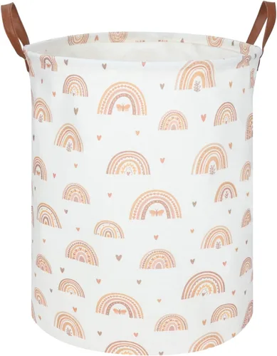 Miniatura 17 de FXOLCSHE Cesta de lavandería para bebés con animales, cesta de lavandería para bebés de animales del bosque, cesta de juguetes para niños, cesta