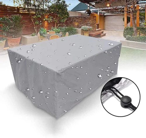 Miniatura 2 de Fundas rectangulares para muebles de patio, altura de 37 pulgadas o más, tamaño personalizado disponible, material de poliéster Oxford 300D