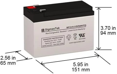 Miniatura 2 de Bright Way Group BW 1290 F2 12V 9AH Batería (reemplazo)
