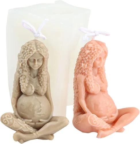 Miniatura 23 de Moldes de silicona para velas (paquete de 2 velas de erizo)