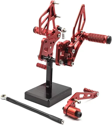 Miniatura 9 de FXCNC Juego de clavijas traseras CNC Billet para motocicleta, reposapiés totalmente ajustables, compatible con GSX-R GSXR 600 750 GSXR600 GSXR750