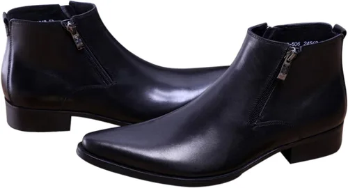 Miniatura 7 de Santimon Botas casuales con punta puntiaguda con cremallera de moda para hombre