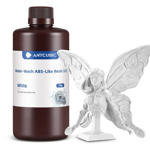 ANYCUBIC Resina 3.0 lavable al agua, resina de impresora 3D, alta dureza y alta precisión, fácil de posprocesar, bajo olor, amplia compatibilidad