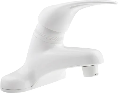 Grifo de lavabo RV de una palanca Dura Faucet: grifo para baño RV para casas rodantes modernas de distintos tipos, Blanco