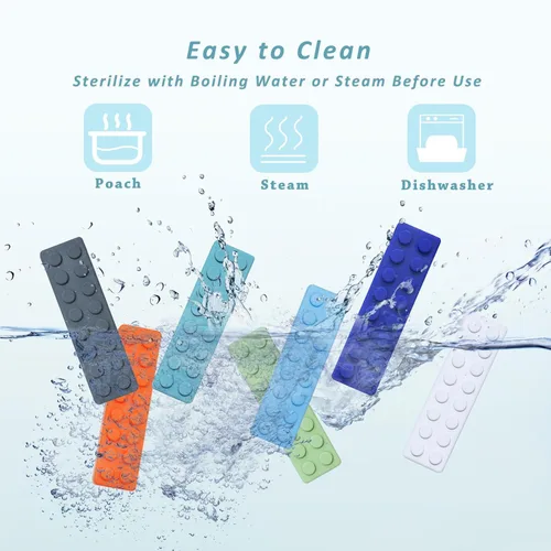 Miniatura 5 de Collar masticable para niños sensorial, collar sensorial con bloques para masticar para niños y niñas con autismo, TDAH, dentición, mordedura