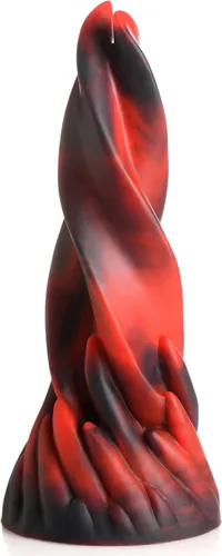 CREATURE COCKS Hell Kiss - Consolador de silicona para hombres, mujeres y parejas. Base de succión fuerte, sin ftalatos, consolador de lenguas
