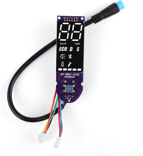 Miniatura 7 de Alomejor Placa de circuito de scooter eléctrico, tablero de instrumentos contiene cubierta de interruptor de pantalla reemplazo actualizado