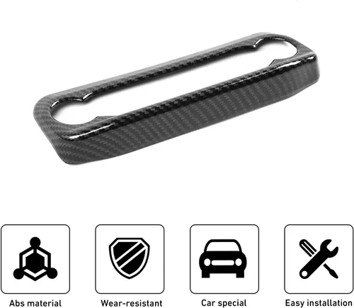 Miniatura 3 de Linskip Moldura de unidad de audio compatible con Ford Bronco Sport 2021 2022 2023 2024, cubierta del panel de control de volumen de la consola
