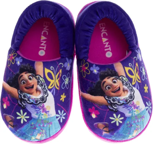 DISNEY Pantuflas de princesa Encanto Cenicienta Ariel Jasmine Tianna para niñas, ligeras, cálidas, cómodas, suaves, Aline Girls (niños pequeños)