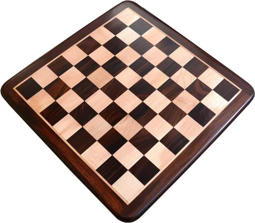 Miniatura 7 de CHESSBAZAAR Juego de mesa de ajedrez de 21", tablero de ajedrez de madera solo en palisandro indio - cuadrado de 2.165 in
