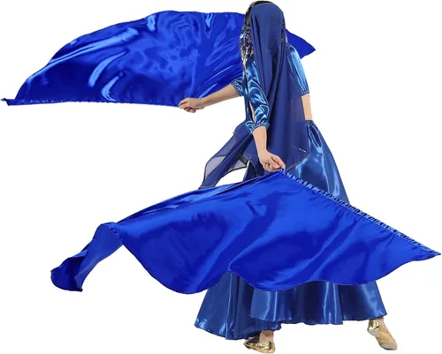 Set de Banderas de Adoración MUNAFIE (2 Banderas + 2 Varillas Telescópicas + 1 Bolsa de Almacenamiento), banderas de adoración para danza en la Azul