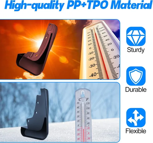Miniatura 7 de BDFHYK Protectores contra salpicaduras de barro, 4 protectores de lodo laterales delanteros y traseros compatibles con Jeep Cherokee 2019-2020 5ª