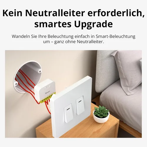 Miniatura 4 de SONOFF Mini Duo-L Zigbee Smart Switch – Sin cable neutro, Zigbee 3.0, doble canal, 16 A en total, compatible con Alexa, Google Home, temporizador