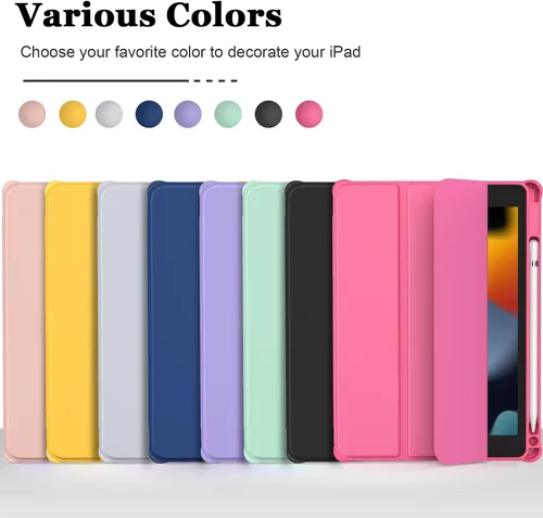 Miniatura 7 de OKP Funda para iPad de 9ª/8ª/7ª Generación (2021/2020/2019), Fundas para iPad de 10.2 pulgadas con Soporte Tríptico, Funda Delgada para iPad