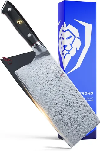 Dalstrong Shogun Series ELITE - Cuchillo de carnicero para carne, 7 pulgadas, afilado para afeitar, acero japonés súper acero, cuchillo de damasco,