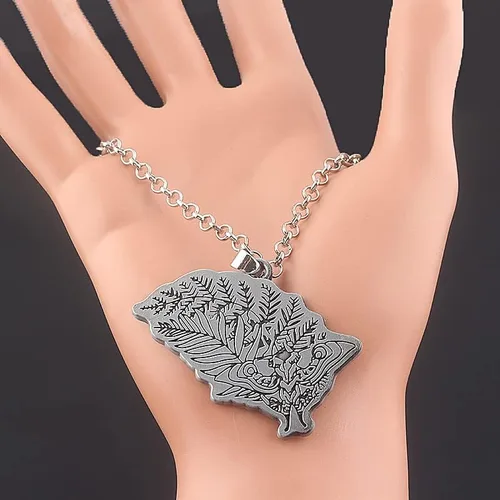 Miniatura 6 de SONGCHANGJEWELRY Vintage Silver Plated Necklace The Last of Us Pendant Necklace Cosplay - Last of Us Gifts for Men Women Fan