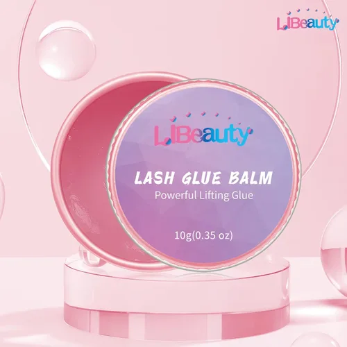 Miniatura 2 de Libeauty - Bálsamo adhesivo para elevación de pestañas, adhesivo fuerte pegajoso con sabor a fruta para permanente de pestañas y cejas, bálsamo