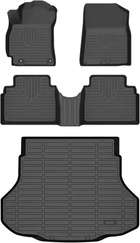 Miniatura 61 de HAFIDI® - Tapetes para auto con almacenamiento debajo del asiento, para todo clima, antideslizantes, de elastómero termoplástico, para la primera