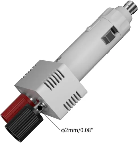 Miniatura 7 de Enchufe para encendedor de cigarrillos de 12 V a hembra Adaptador de cable de alimentación Kit de cable de extensión Pinzas de cocodrilo