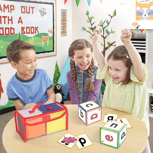 Miniatura 7 de Dados de juego educativo de bricolaje, cubos de bolsillo para enseñanza (juego de 2)