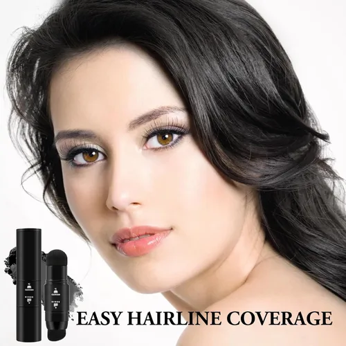 Miniatura 6 de Polvo para cubrir el cabello gris, doble cubierta de cabeza gris con esponja y cepillo, polvo de contorno impermeable para pérdida de cabello fino
