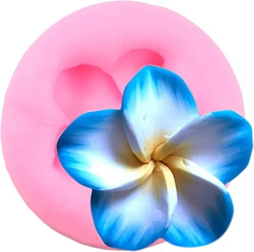 Miniatura 8 de ZiXiang Molde de silicona con diseño de flores y orquídeas de plumeria, moldes de fondant de chocolate para decoración de pasteles, pasta de goma