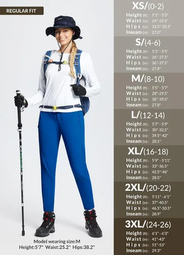 Miniatura 6 de BALEAF Women's Fleece Lined Snow Ski Pants Waterproof Windproof Softshell Insulated Slim Thermal Pants Zipper Bottom Leg