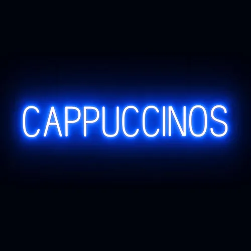 Miniatura 38 de SpellBrite Letrero de té Aspecto de letrero de té neón, luz LED azul, 13.1 x 6.3 pulgadas