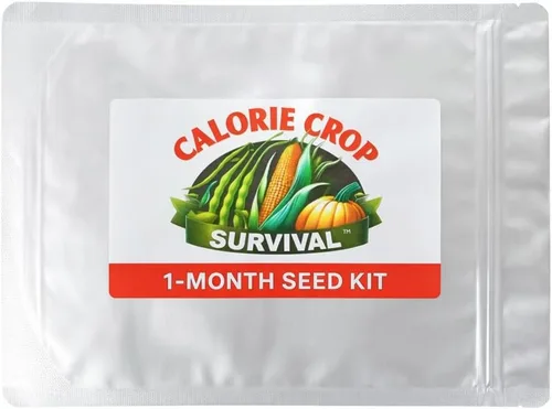 Miniatura 7 de Calorie Crop Survival Kit de semillas de 1 mes – Cultiva calorías de 30 días – Semillas de maíz, frijoles y calabaza – Polinización abierta