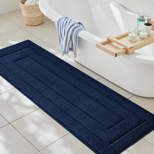 Miniatura 50 de GRANNY SAYS Alfombras de baño antideslizantes, lavables, extra suaves y absorbentes de agua para baño, alfombra de baño peluda de felpa, alfombra