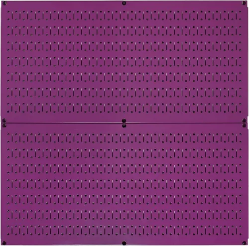 Miniatura 16 de Tablero horizontal para herramientas de garaje para pared, dos tablas de 32 pulgadas de ancho x 16 pulgadas de alto, fáciles de instalar Metálico