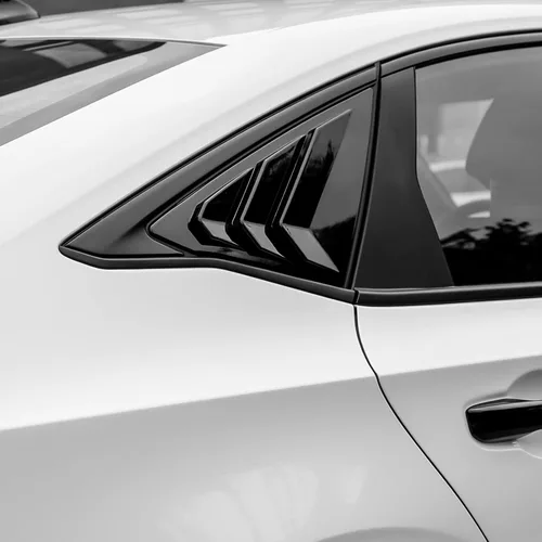 Miniatura 4 de Persianas triangulares para ventana lateral trasera Civic de 11ª generación, estilo carreras, para Honda Civic Sedan 2022, 2023, 2024, 2025, 2026